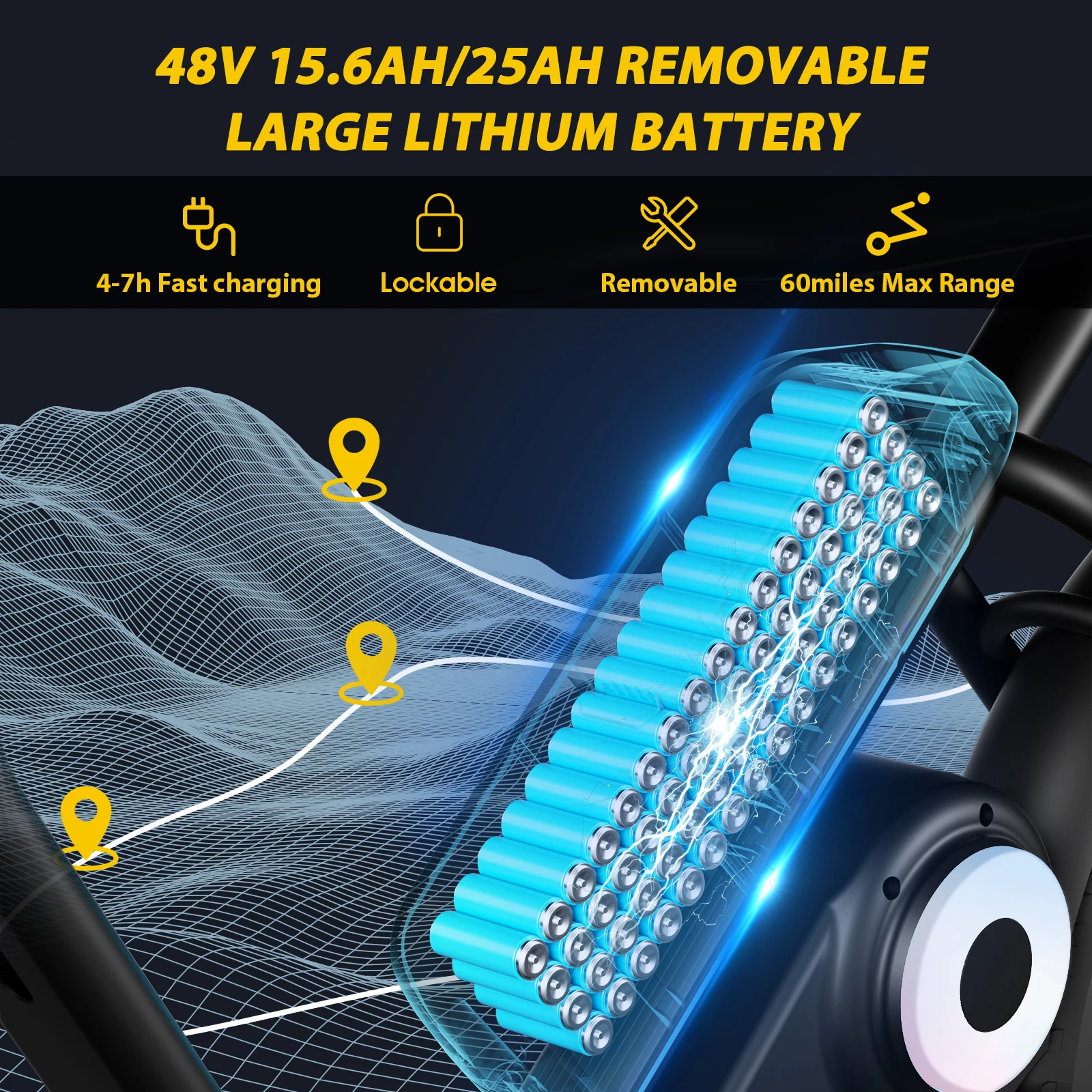 

EU US Stock Free Ship PAMILA E3 Mid Drive Light 48V 1000W 15.6Ah 25Ah 26Miles/h 100Km Long Range Adult Electric Fatbike