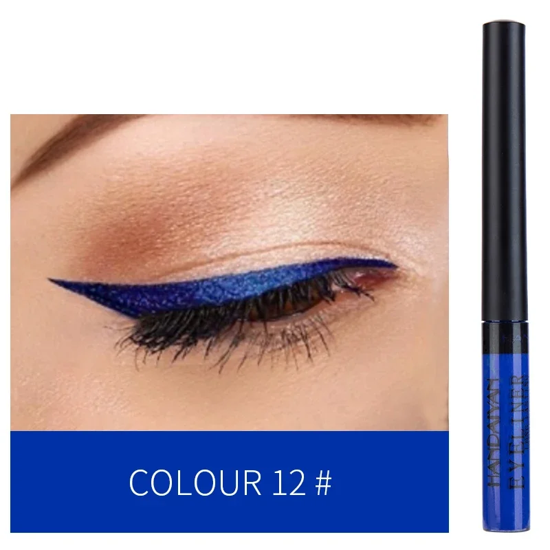 Colorful Neon Eyeliner Pen Matte Lasting Waterproof White Blue Yellow Pink Liquid Eye Liner Quick Dry No Blooming Eyes Makeup