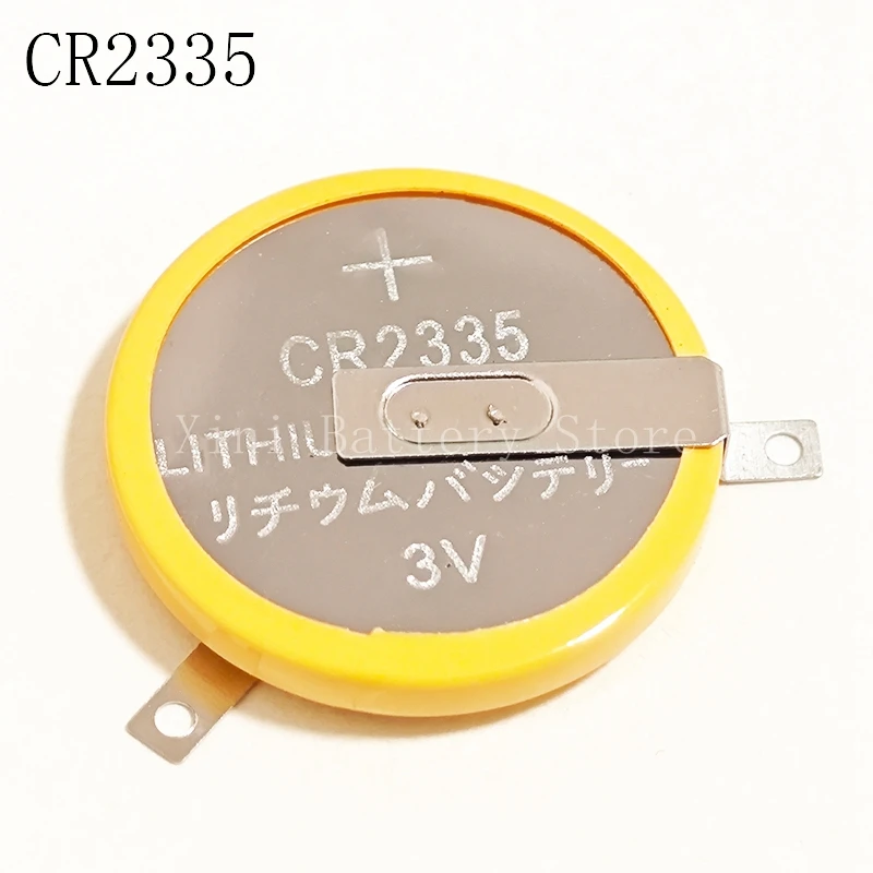 2PCS/LOT CR2335 2335 3V With Welding Foot 130 Degree Button Cell Lithium Battery