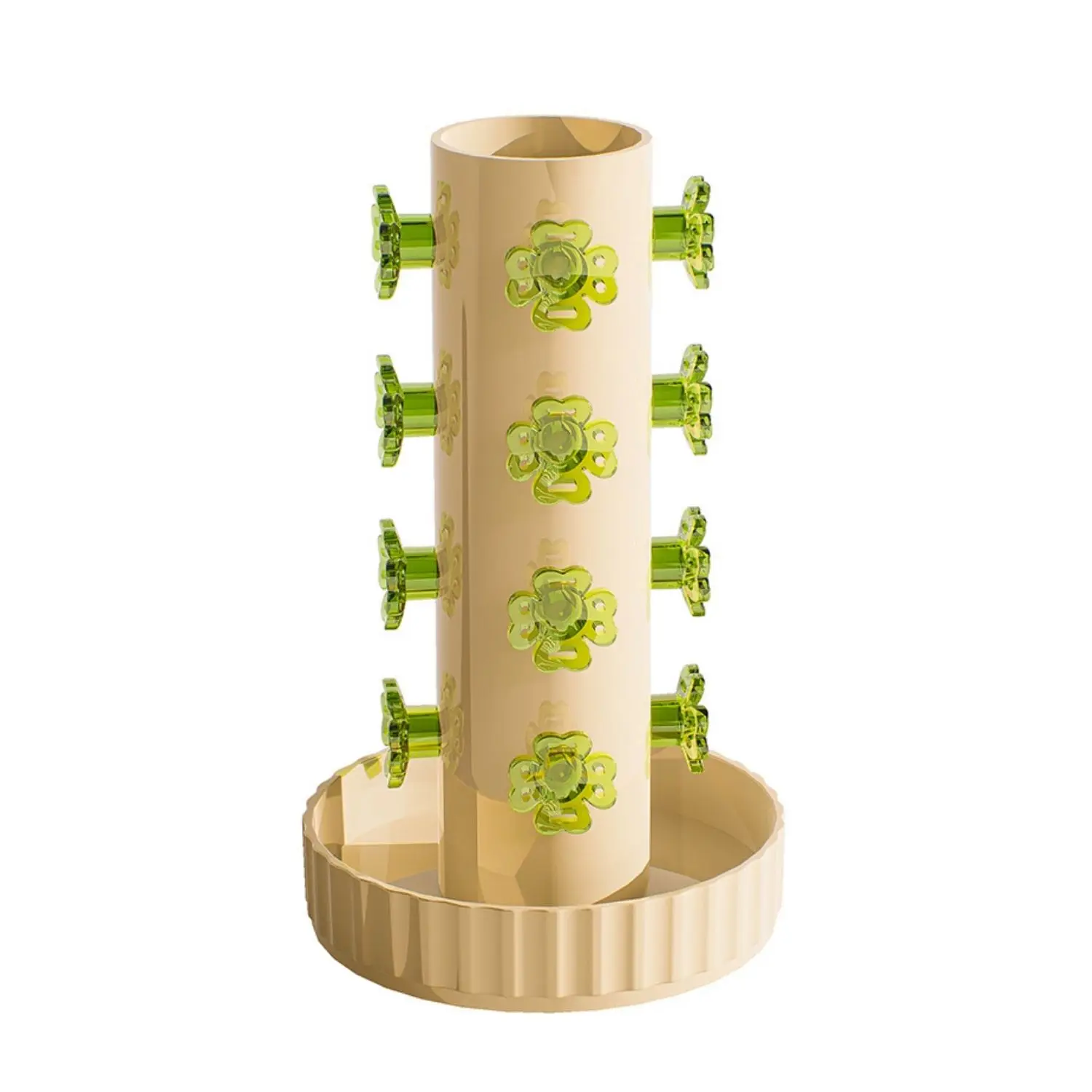 1PC rotating jewelry storage box earrings earrings necklaces rings multi-grid storage with lid dustproof and waterproof light