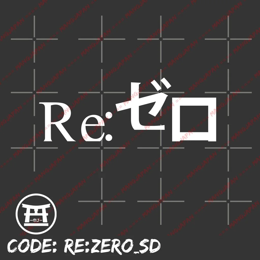 T-Shirts distro anime RE: ZERO - SIMPLE DESIGN 100% cotton combed 30s