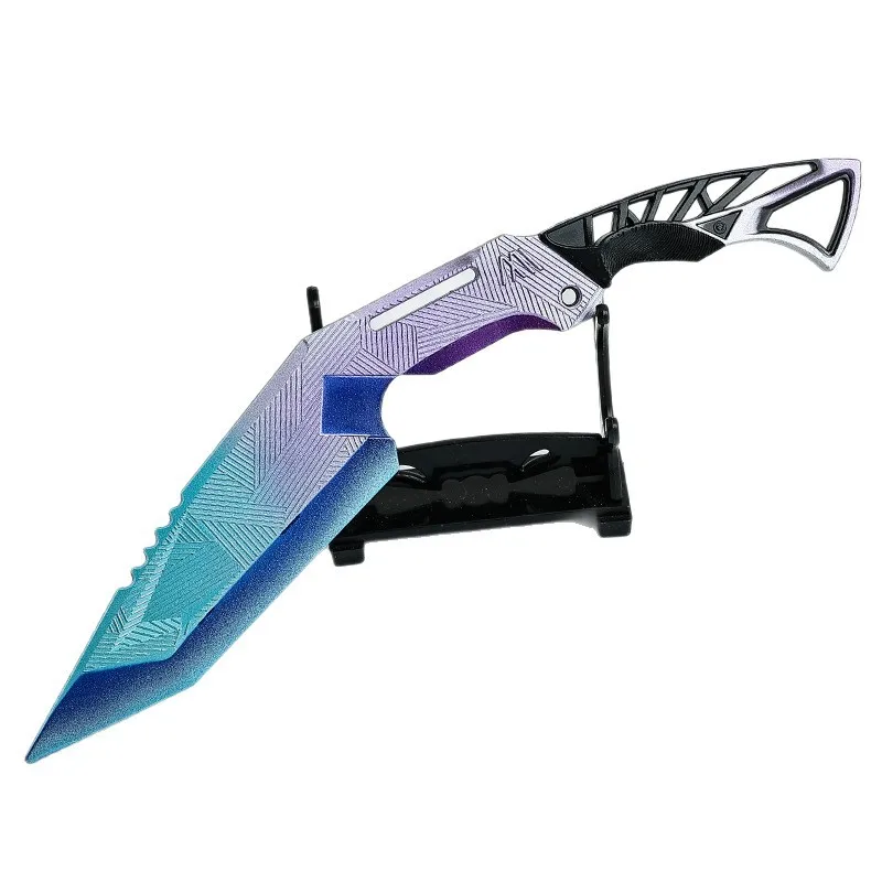 22cm/8.66in arena breakout jogo periférico hanxing faca arma modelo faca de treinamento metal artesanato ornamento colecionável meninos brinquedos