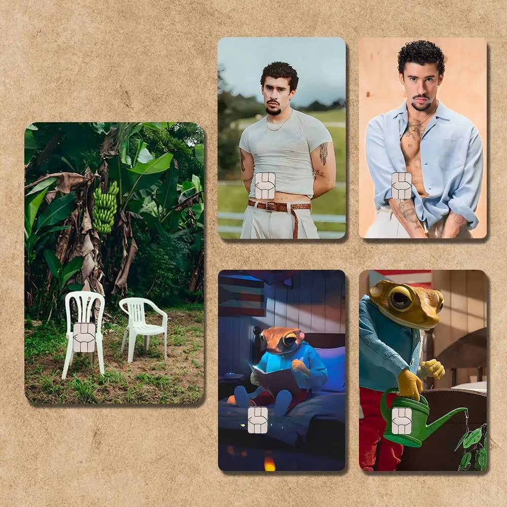 

Bad B-BunnyS DTMF Card Stickers Credit Visa Debit Bank Charge Card Bus Metro Waterproof Sticker Decal Decoration