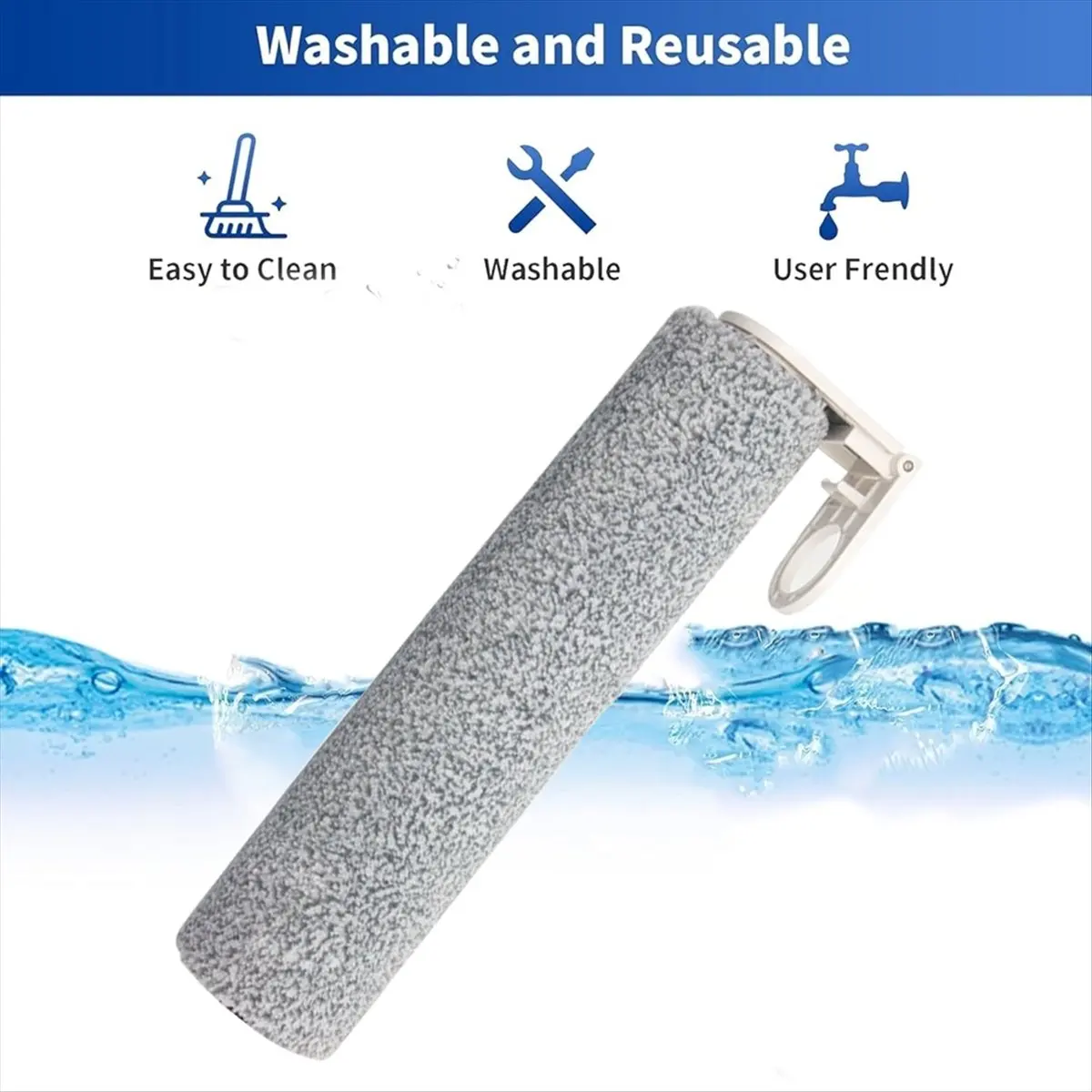 แปรงลูกกลิ้งขนนุ่มสำหรับฟลอโม ไอ พลัสสำหรับเอทเวล เอฟ 16 สำหรับอะไหล่เครื่องดูดฝุ่นแบบเปียกและแห้งอันทรงพลัง-TCES