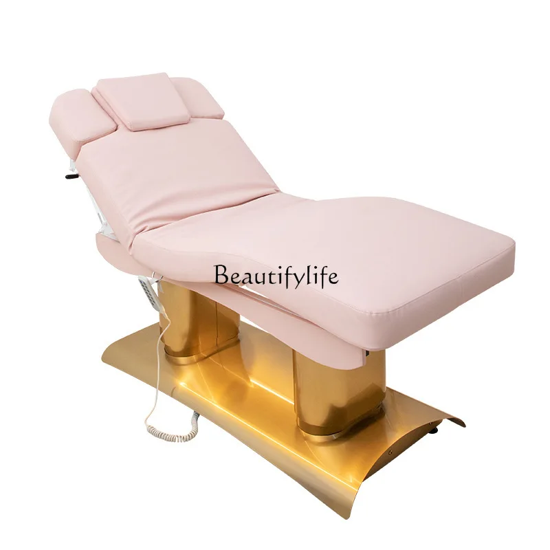 High-end beauty bed stainless steel base intelligent heating all-electric medical beauty bed