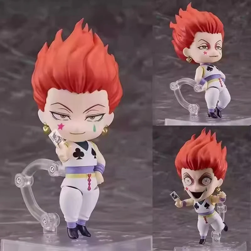 

10 см аниме Hunter X Hunter фигурку Q версия Hisoka Nendoroid подвижная фигурка # 1444 Модель ПВХ Коллекция Орнамент Игрушка