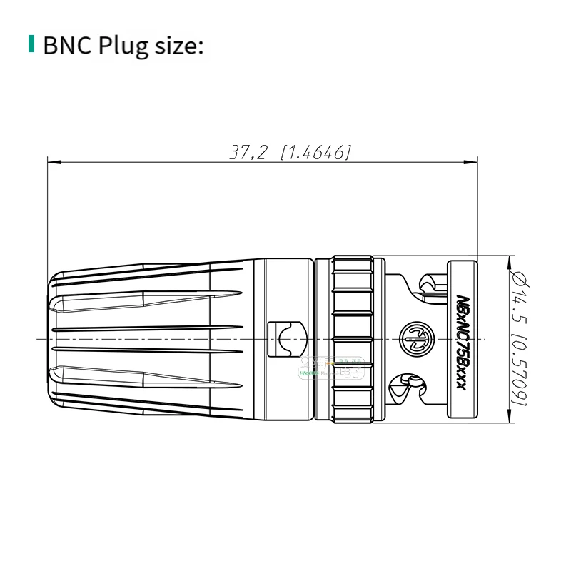 Neutrik HD Q9 BNC Crimp Plug Bayonet RG6 75Ohm TWIST HDTV DVD Cable Connector 694A fits Canare L-5CFB L-4.5CHWS L-5CFW Cable