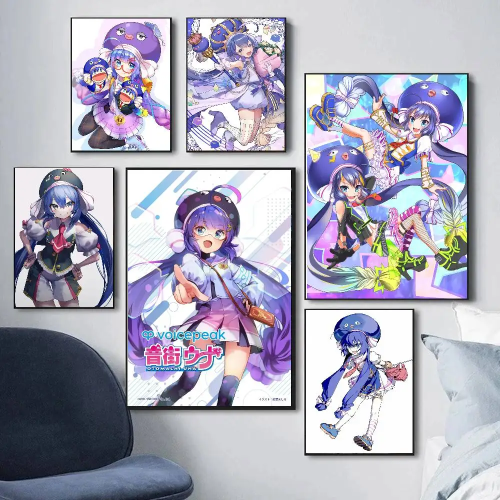 Otogai Uta Virtual Singer Art Sticky Wall Waterproof Home Living Room Bedroom Bar Aesthetic Decoration