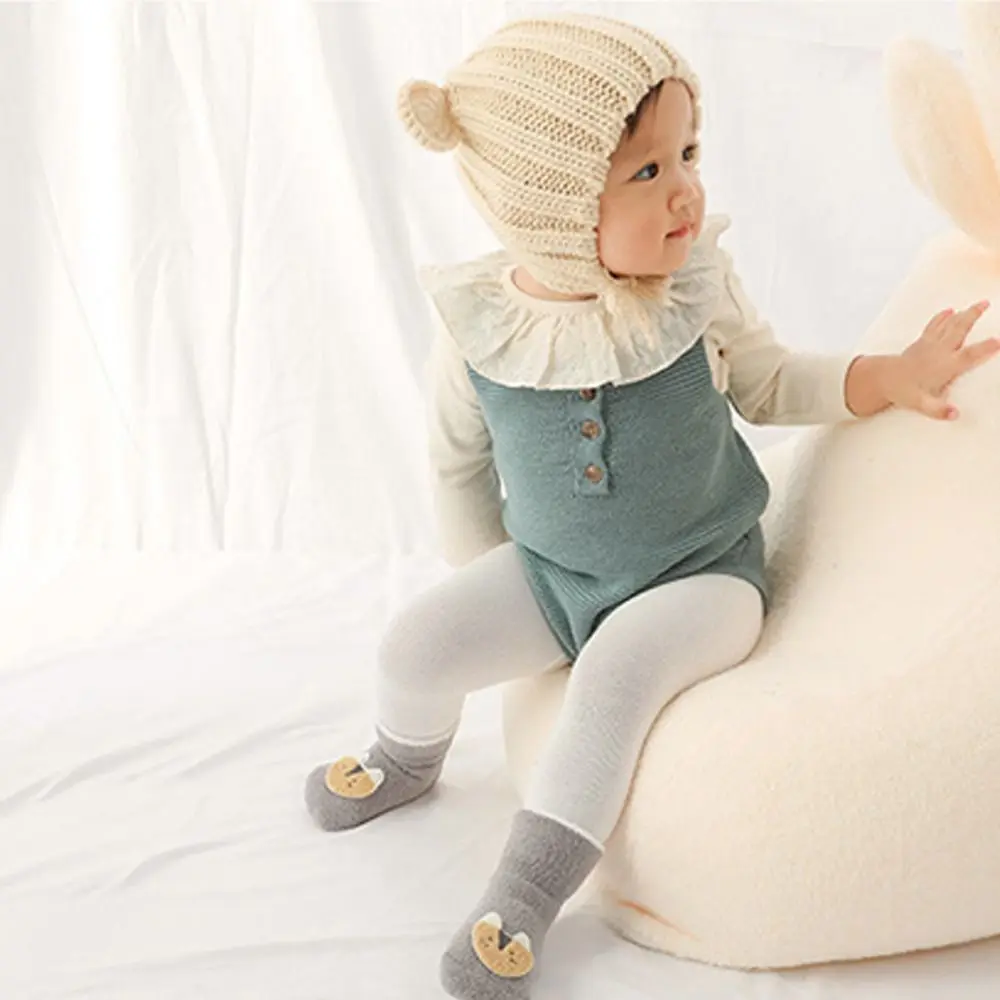 Подарки, противоскользящие осенне-зимние носки с медведем, кроликом, крокодилом, мультяшными героями мультфильмов, детские носки, носки-тапочки Bbay, детские домашние носки