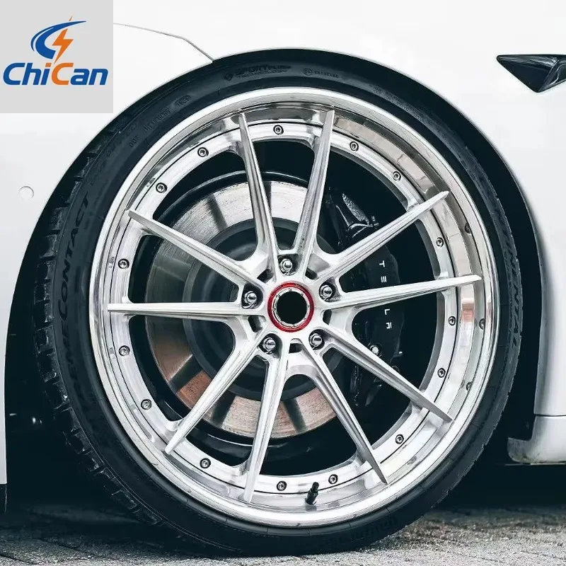 

Кованые диски Chican Custom из сплава T6061, серебристые, 18-24 дюйма, 5X112, 5X108, 5X114.3, 5X120 для Tesla Model [2026]