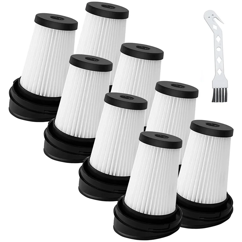 8 Handheld Vacuum Cleaner Filters, for Grundig Vch 9629 Vch 9630 Vch 9631, Vacuum Cleaner Filter with Cleaning Brush