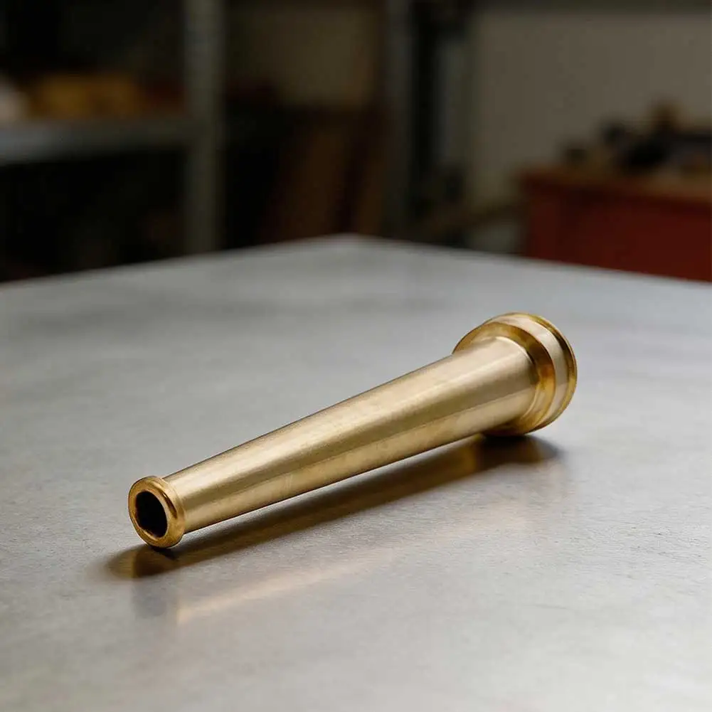 Fire Fighting Equipment Brass Nozzle Compatible with 1-1/2 Inch and 2-1/2 Inch Standard Fire Hose Thread Connections