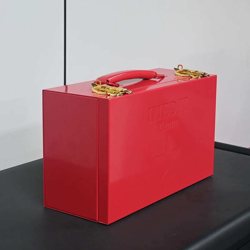 a forHigh Quality Factory  Steel Powder Coated Hand Mini Mahjong Beauty Tool Storage Box Customizable Colors Custom