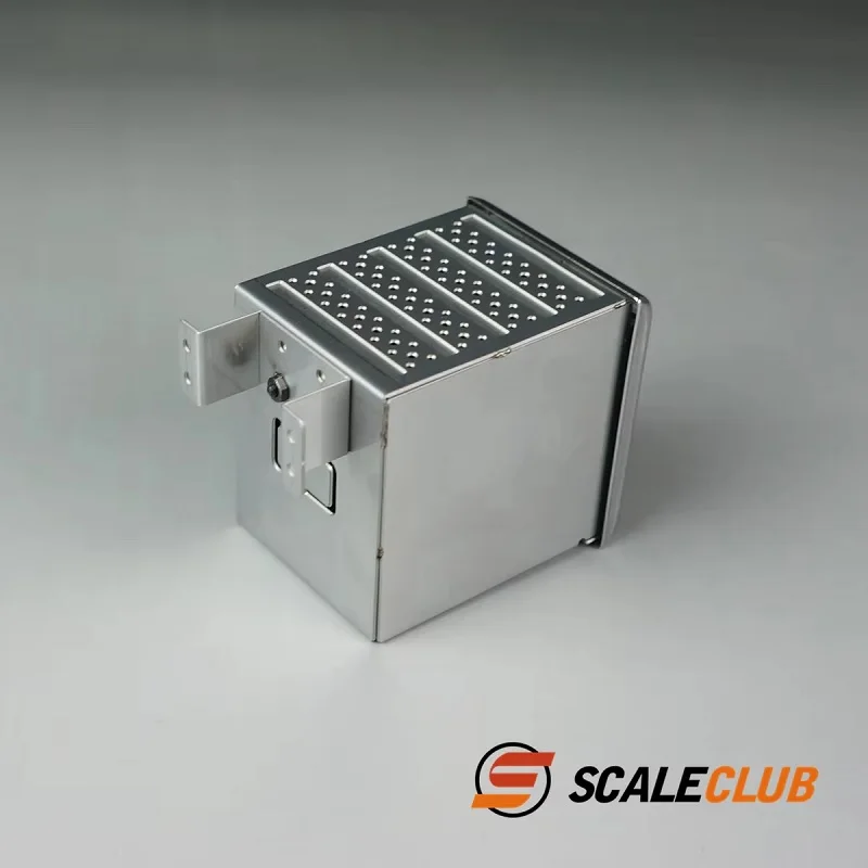Scaleclub Modello 1/14 RC Per MAN Trattore Fango Testa In Metallo Euro 6 Serbatoio di Scarico Cassetta Degli Attrezzi Per Tamiya Lesu Rc Camion Rimorchio ribaltabile