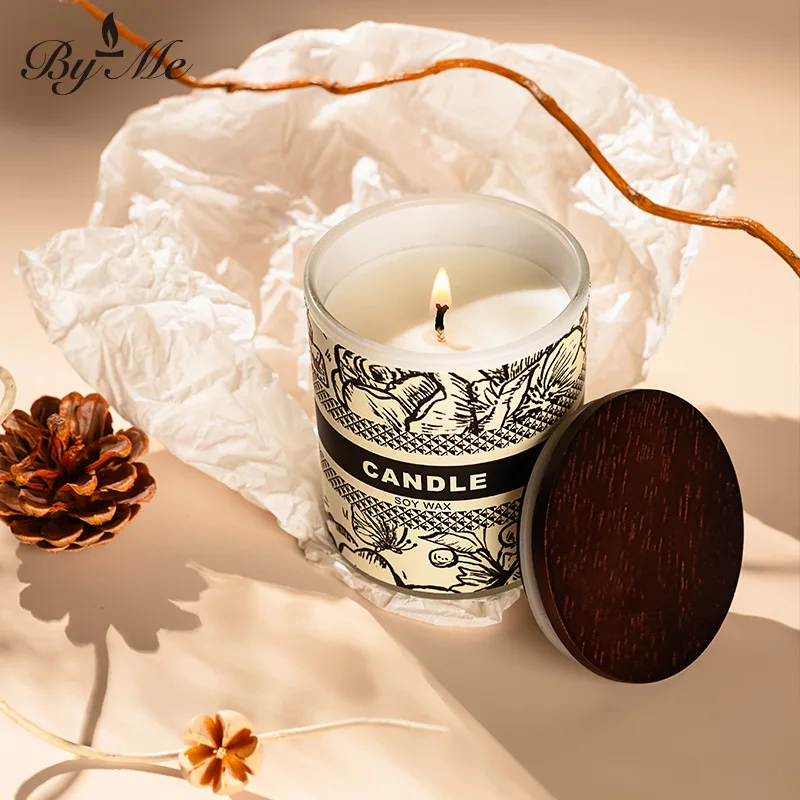 النمط التقليدي مع غطاء كوب الشمع. سلسلة القهوة الشموع المعطرة. شمع الصويا. شموع داخلية خالية من الدخان. مجموعة هدايا رفيق. #2