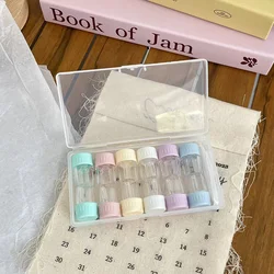 Color 6 RGP Lens Container Women INS Contacts Lens Case Men Color Contact Lenses Storage Box Portable Travel Set