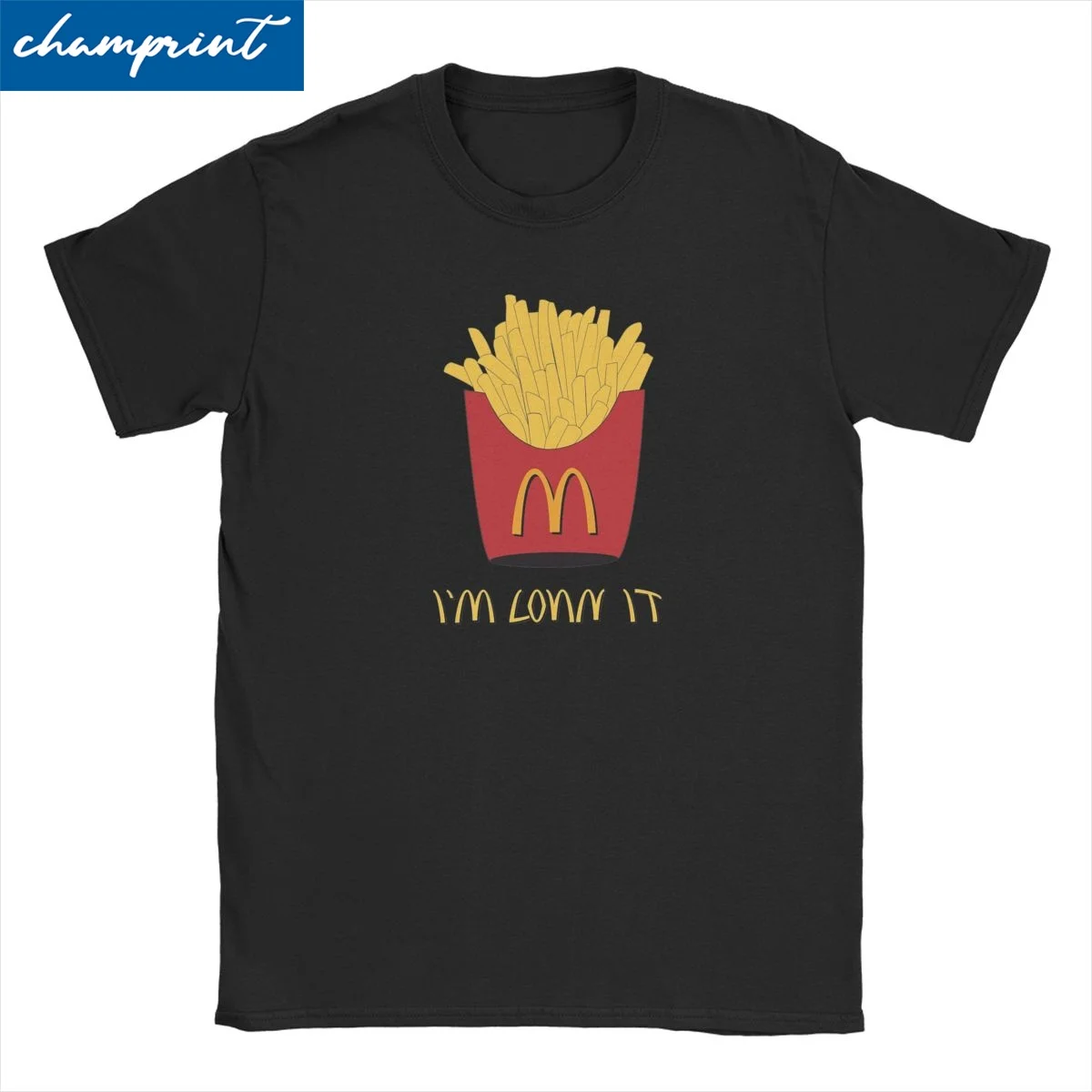 French Fries McDonald T Shirt for Men Women Pure Cotton Fashion for Male T-Shirts Tees Short Sleeve Clothing Gift Idea