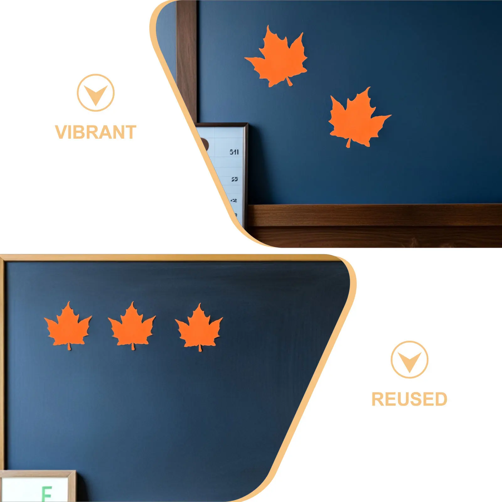 150Pcs Maple Leaves Cutouts Paper Vibrant Fall Leaf Craft Cards for Thanksgiving Bulletin Board Decor Classroom Wall Sticker