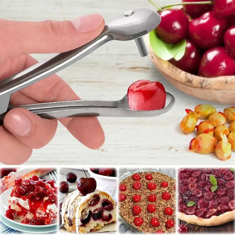 Herramientas de enucleador de acero inoxidable para el hogar, removedor de cereza para cocina, restaurante y Hotel