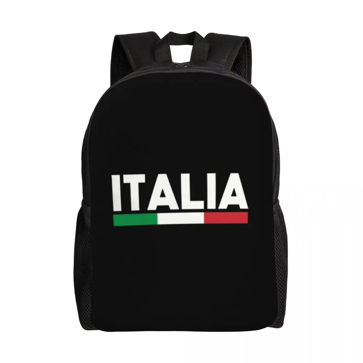 

Custom Minimalist Italy Flag Backpacks for Girls Boys Italian College School Travel Bags Men Women Bookbag Fits 15 Inch Laptop