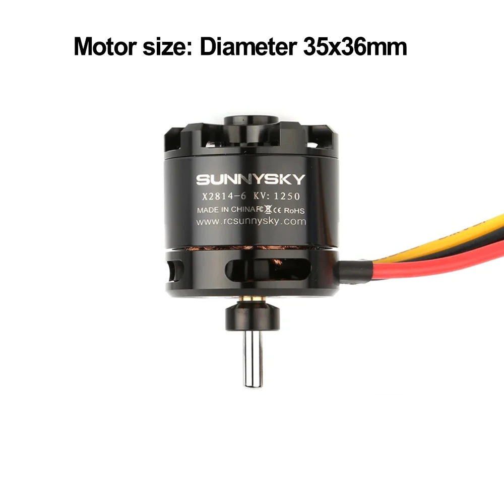 Motor sin Escobillas SunnySky X2814 II Outrunner 900KV 1000KV con Rotor Externo para Aeronaves RC, Quadcopter, Helicóptero