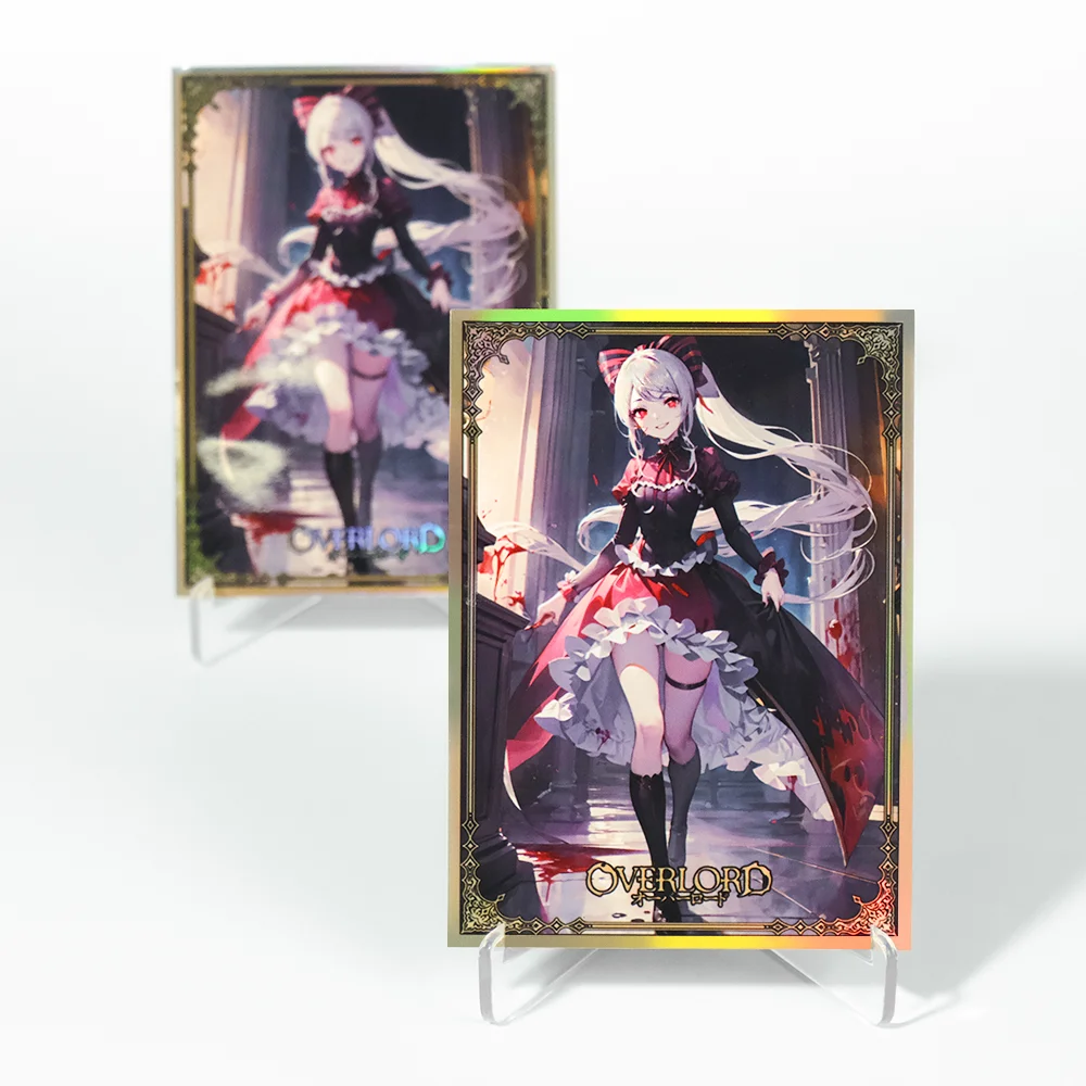 60 PZ 67*92mm Overlord Halltear Bloodfallen Anime Buste per carte Foil Gioco da tavolo Protezione per carte collezionabili per MTG/PKM Regalo di festa