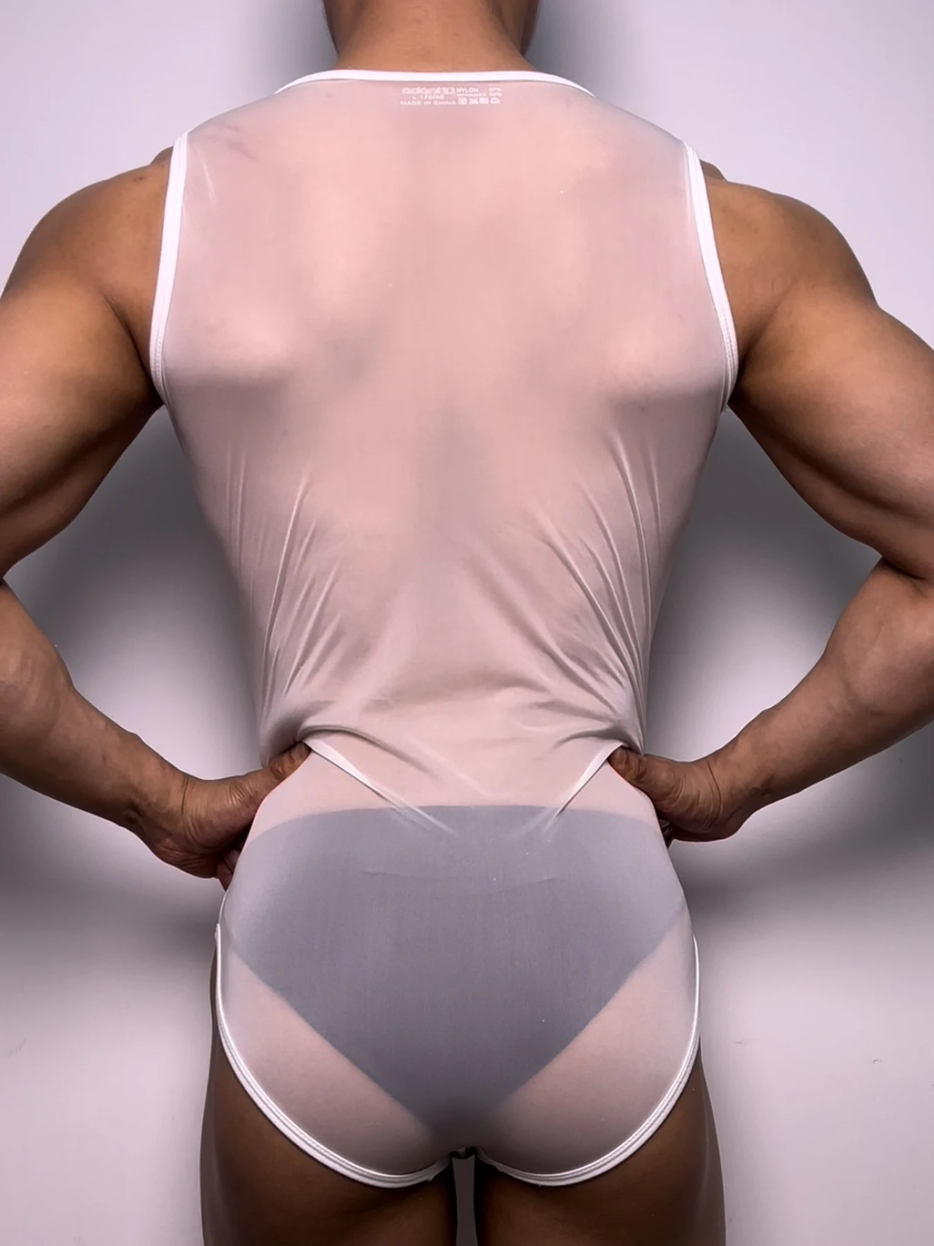 جديد رجل الصيف مثير شبكة شفافة شبكة صيد السمك تي شيرت بروتيل رياضة التدريب تانك القمم سترة السروال تنفس رقيقة الذكور سترة #5