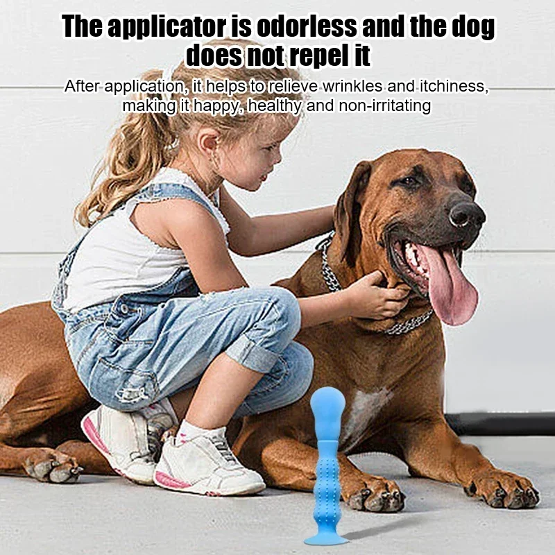 Silicone Pet Ointment Applicator Tear Stain Remover for Dogs Silicone Tear Stain Paste Brush with Suction Cup for Tear Stain Pet