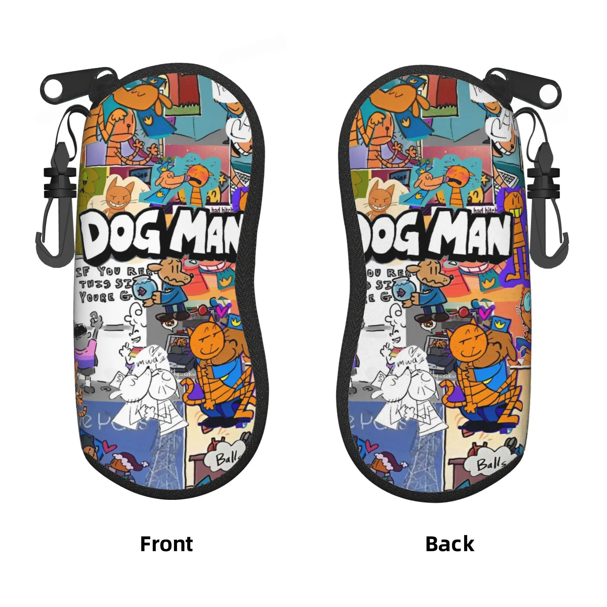 Dog Man Dogman And Friend Micro Glasses Case Male Female  Sunglasses Case Fashion Zipper Eyewear Accessory Outdoor Glasses Box