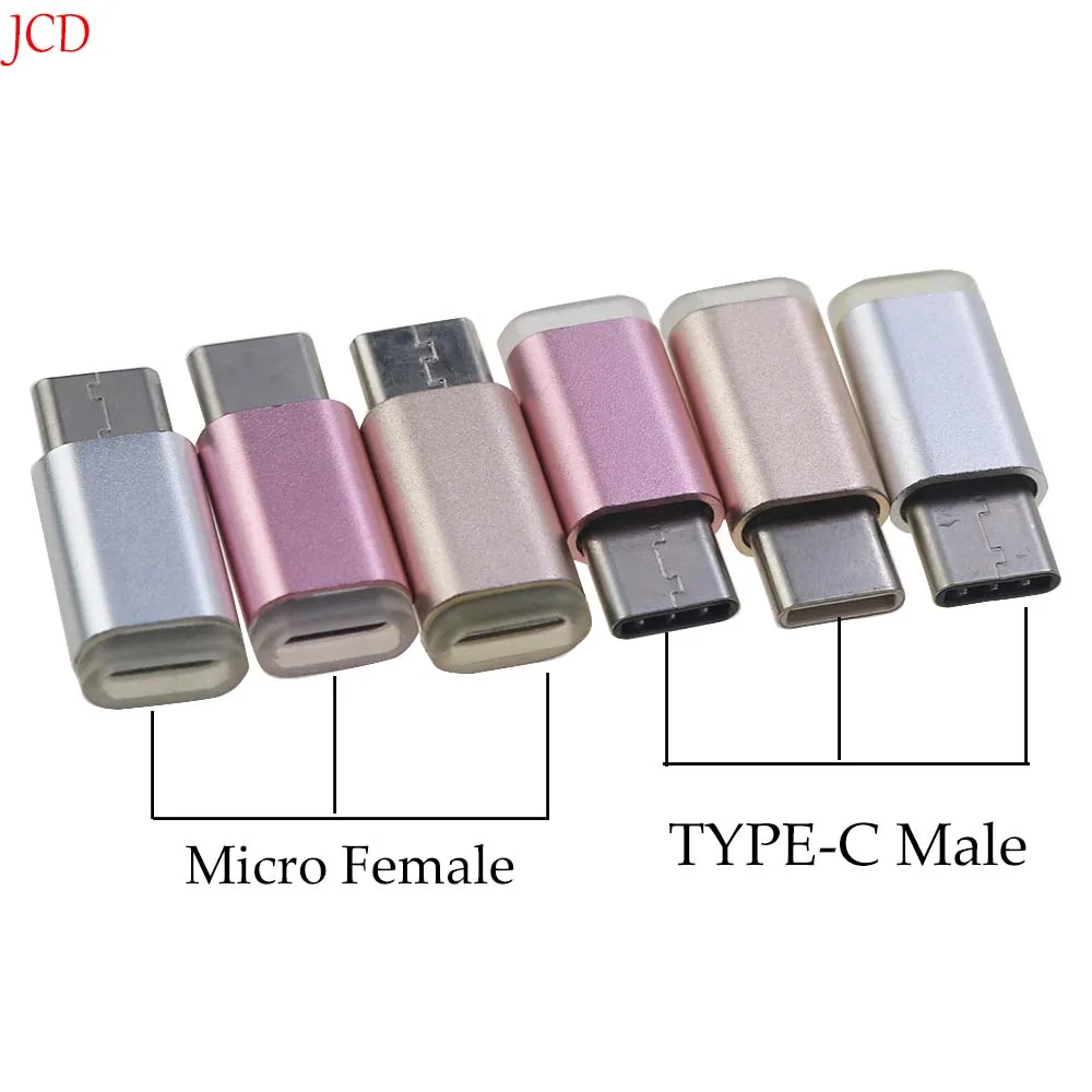 1PCS  Micro USB Female To Type C Male Adapter Converter for Android Smart Phone Tablet USB Type C To Micro USB Connector