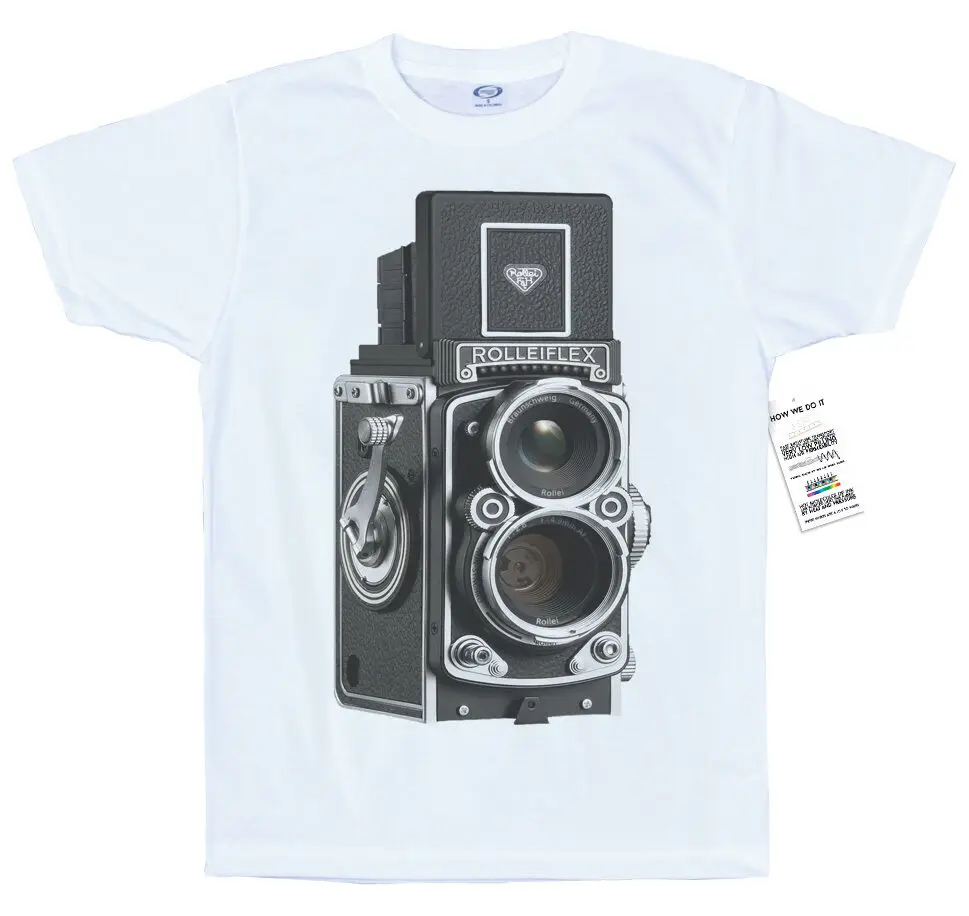 Rolleiflex Camera T Shirt  Y2K tops Unisex Summer Short Sleeve