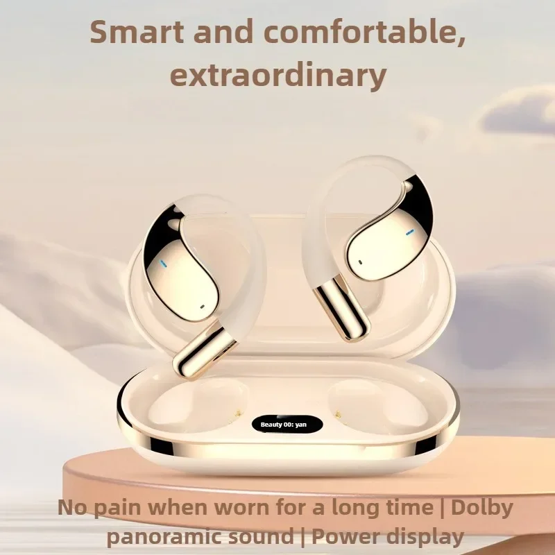 AI Translation YYK-Q39 Open Bluetooth Headset Ear Clip OWS Long Life Wireless Sports Headset Bilateral Stereo NFC Function
