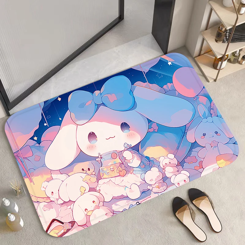 

Living Room Carpet Cinnamoroll Entrance Doormat Mat Hallway Kitchen Mats Bath Prayer Rug Foot Rugs Door Welcome Carpets Home