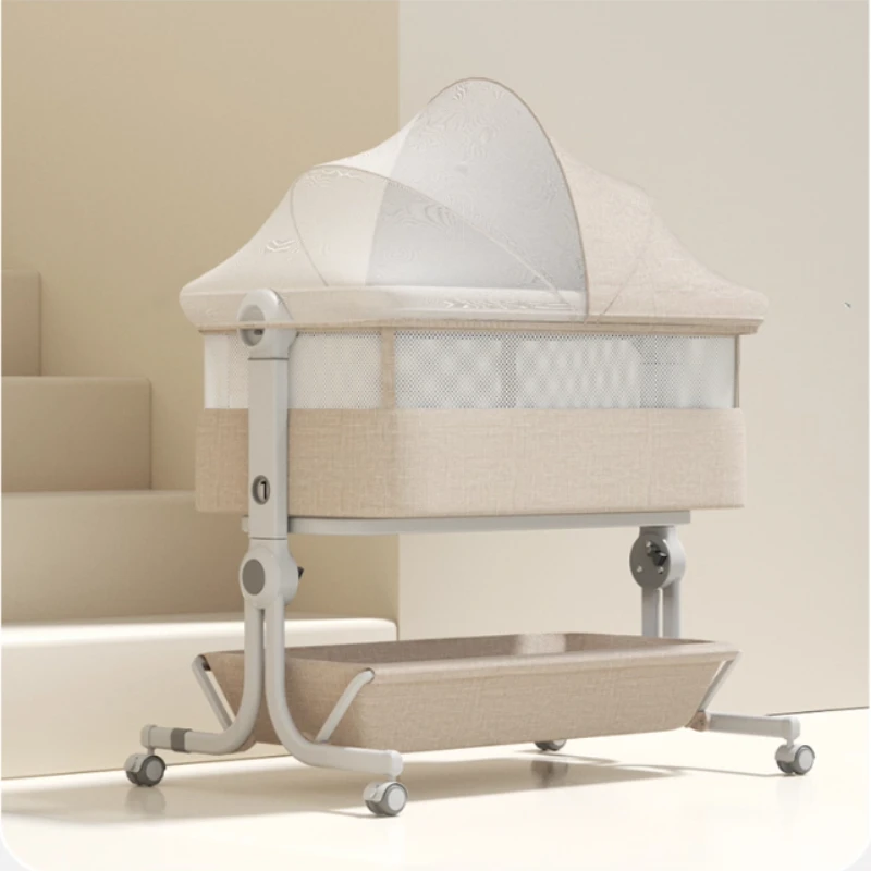 

Portable Bedside Sleeping Equipment for Infant,Baby Bassinet,Kids Cot Baby Crib Cradle Newborn Movable Nest Crib Baby Travel Bed