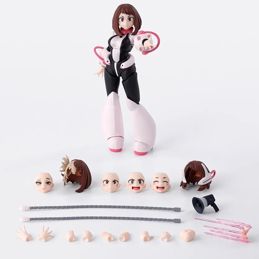 In Stock Bandai My Hero Academia S.H.Figuarts SHF My Hero Academia Ochaco Uraraka Anime Action Figures Toys Models PVC Gift