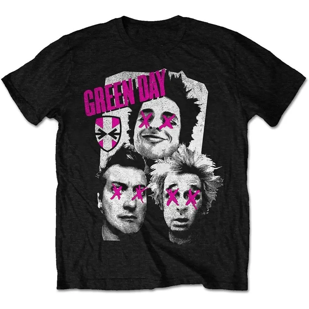 

Green Day Patchwork Peripheral Pattern Printing Summer Luxury Brand Cotton Men's and Women's T-Shirts Short Sleeves