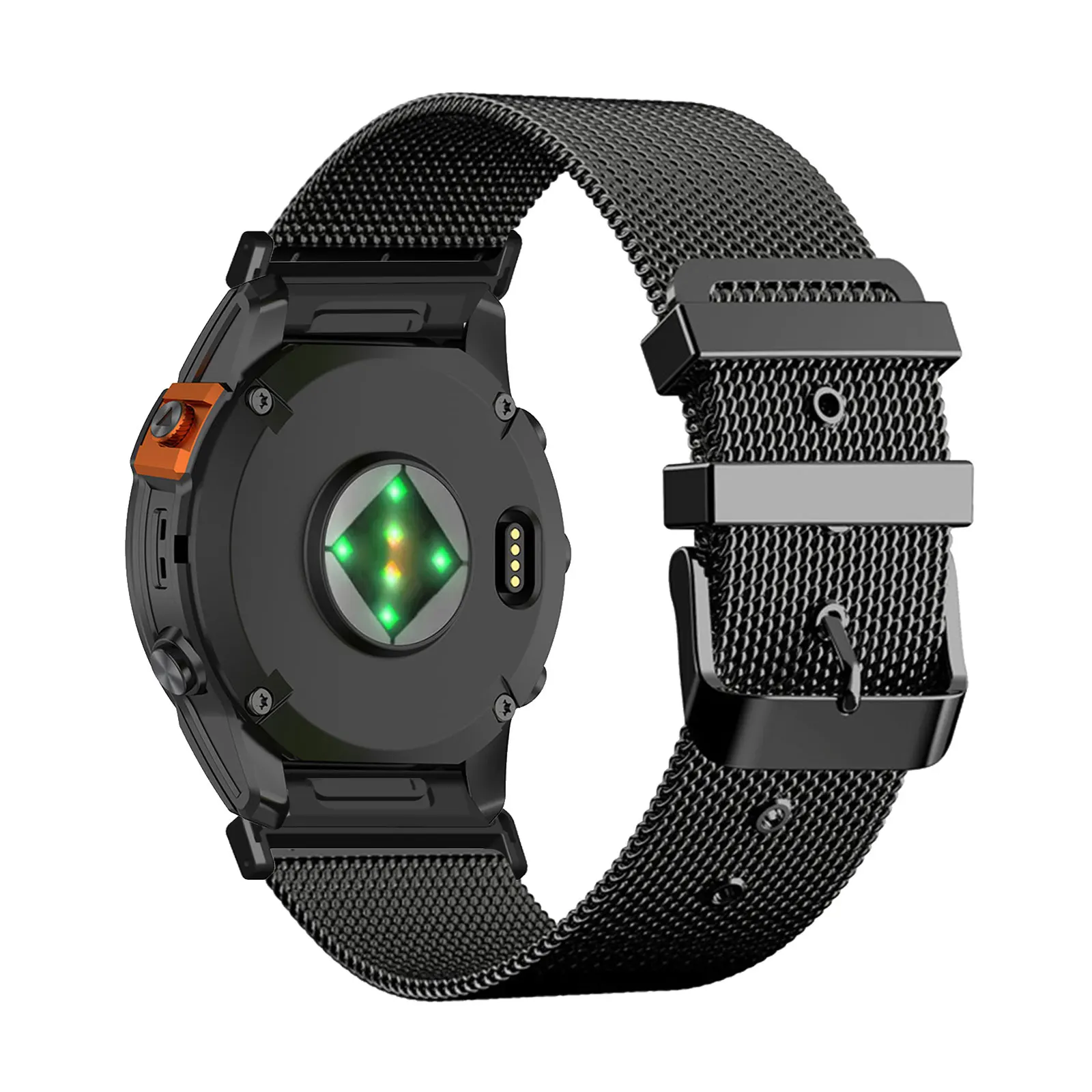 

Классические ремешки для Garmin Enduro 3/Enduro 2/Enduro 1, Garmin Descent Mk3/Mk3i/Mk2i/Mk2/Mk1, регулируемый ремешок из металлической сетки