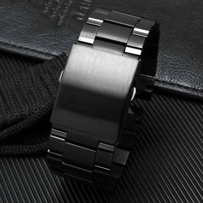 26mm Mens stainless steel bracelet for diesel DZ4318  DZ4283  watch band curved end solid metal watchband