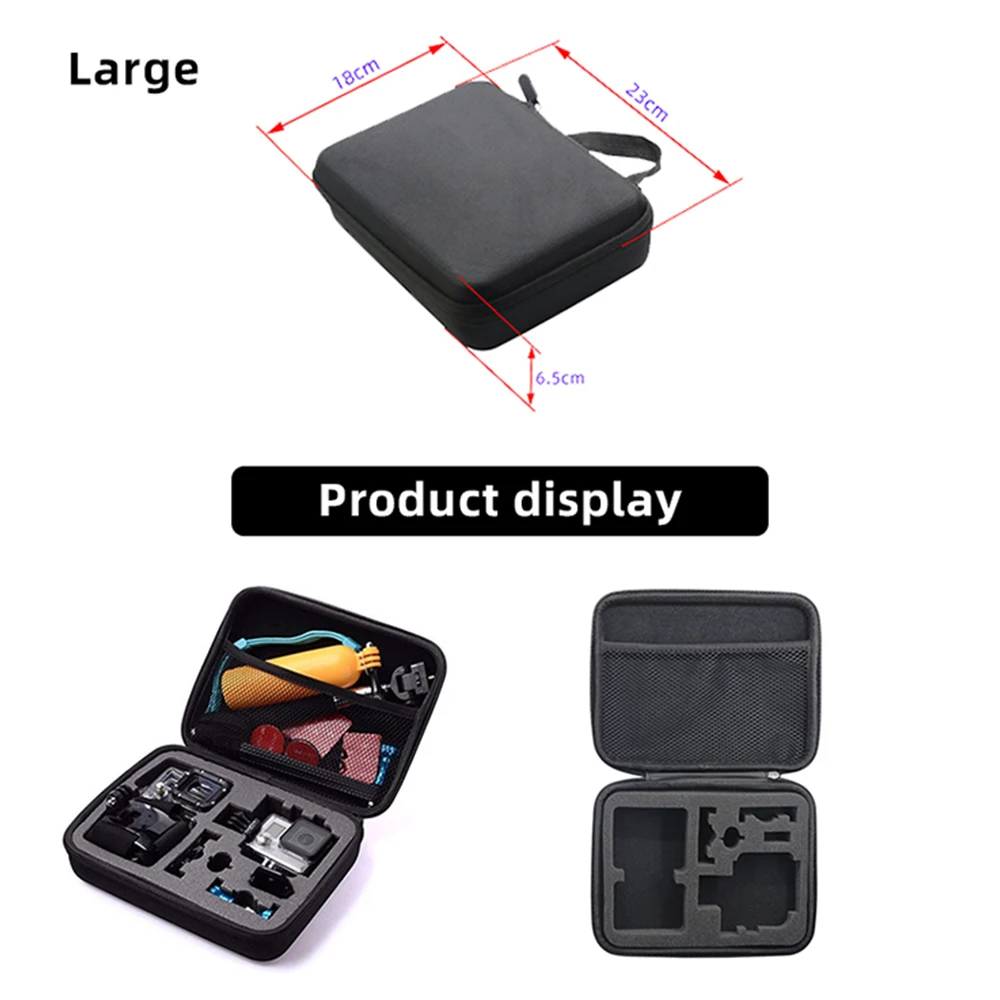 Action Camera Storage Bag Safe and Portable Waterproof Shockproof for GoPro Hero 11 10 9 SJCAM AKASO EKEN DJI GoPro Accessories