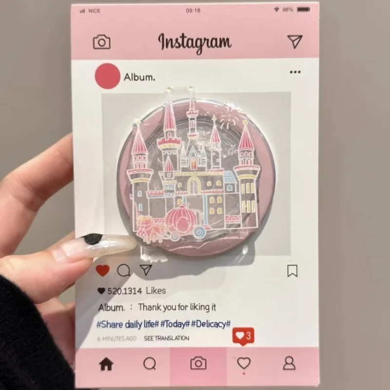 الكورية لطيف الكرتون القلعة قبضة توك Griptok حامل هاتف حامل دعم آيفون 15 سامسونج العالمي Accessoriess حامل