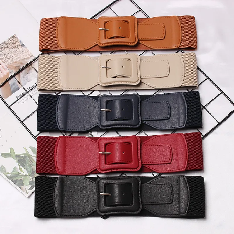 

Ceinture Corset Waistband Wide Belt Women Women's Belt Robe Luxe Elastic Band Wide Dress Waistband Decoration Accessories