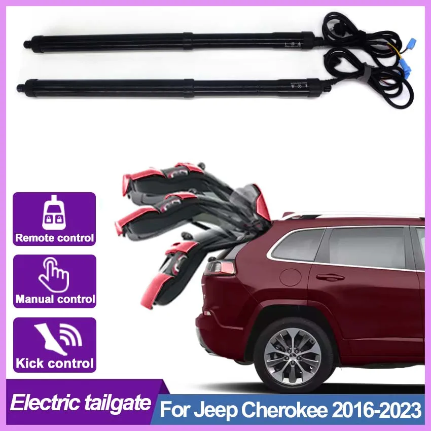 Electric Tailgate For Jeep Cherokee 2016-2022 2023 Intelligent Tail Box Door Power Operated Trunk Decoration Refitted Upgrade