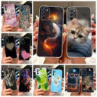 For Oppo A16 Case Oppo A16s Cute Cat Lucky Koi Painted Cover Soft Silicone Phone Case For Oppo A54s A 16 OppoA16 OppoA16s Fundas