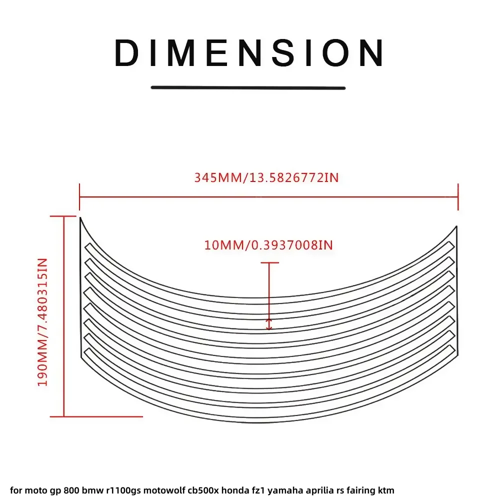 자전거 오토바이 휠 스티커, 반사 림 스트라이프 테이프, 모토 GPS 800, BMW, r1100gs, motowolf, cb500x, 혼다 fz1, 야마하용