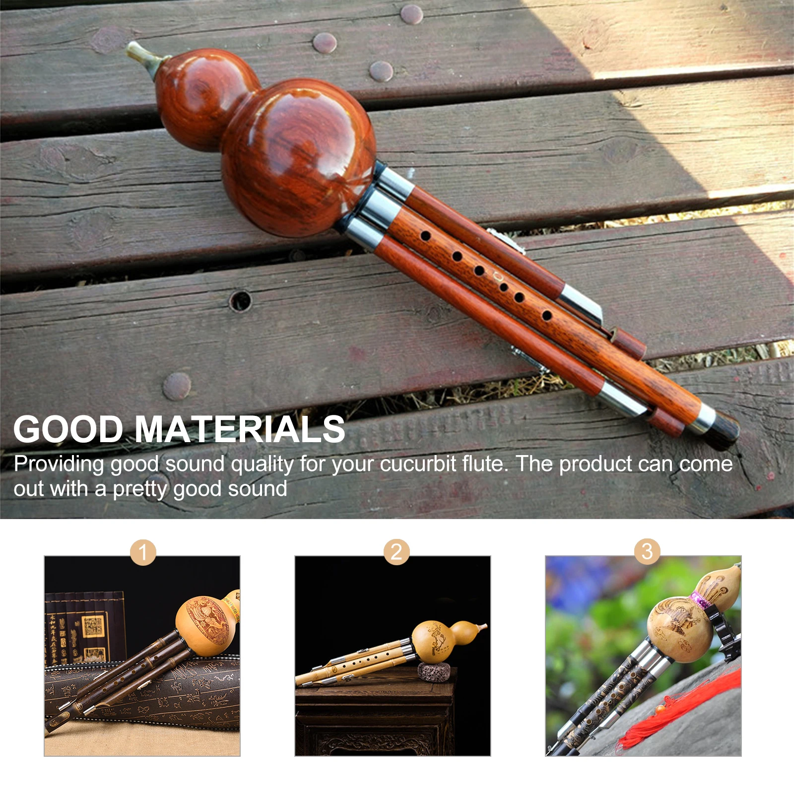 

5Pcs Cucurbit Flute Reeds Brass Material Durable Fine Crafted Sound Improvement Accessories Cucurbit Flute Reed