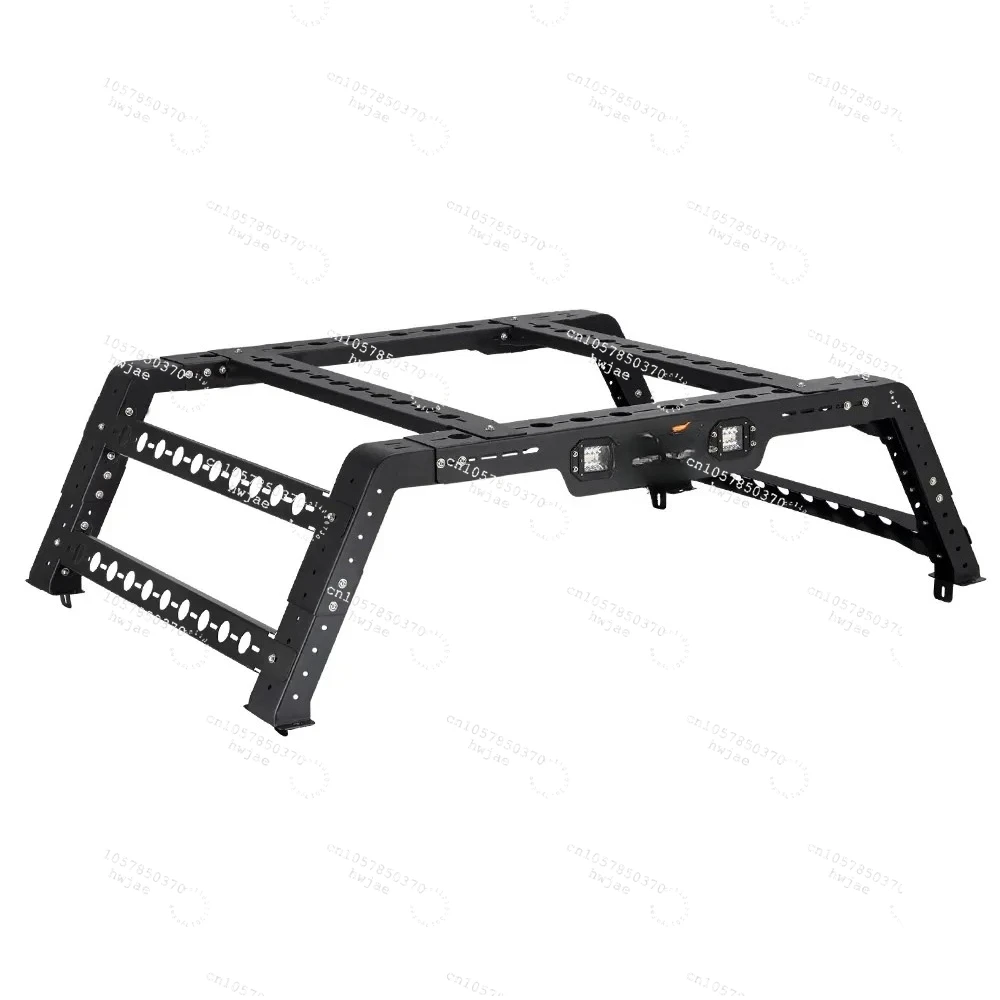 SAN HIMA Universal UTE Roof Rack 500KG Capacity Adjustable Multi Functional Cage Truck Bed Rack Ladder For 4x4 Overlanding