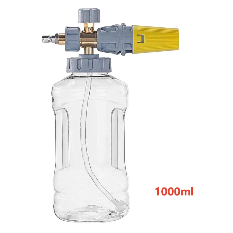 Car Wash Snow Foam Lance 1000ml Foam Generator 1/4 Inch Quick Connect for Pressure Washer Gun Car Washing Foam Sprayer 3600PSI