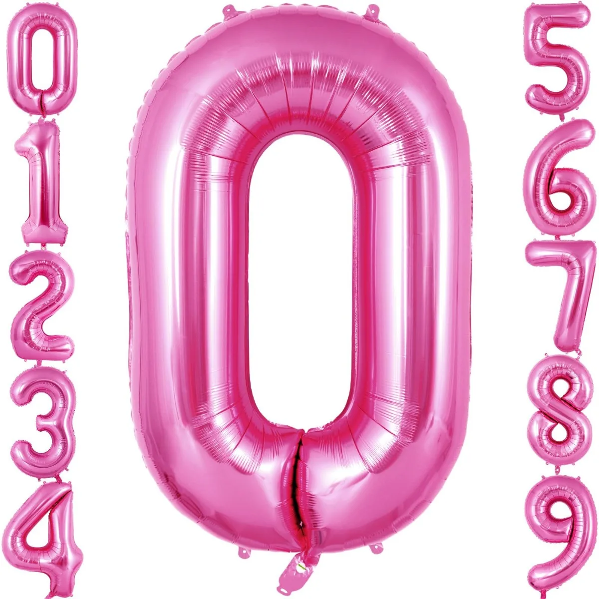 

Number Balloon Hot Pink Balloon 40 Inch Big Large Foil Helium Hot Pink Number Balloons 0 Birthday Party Baby Shower Decoration