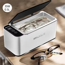 Ultrasonic Cleaner Glasses Cleaner High Frequency Ultrasound 500ML Washing Cleanser Bath for Jewelry Glasses Washing Machine