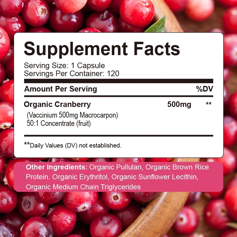 Cranberry - Supports Urinary System Health Bladder Health Potent Antioxidant